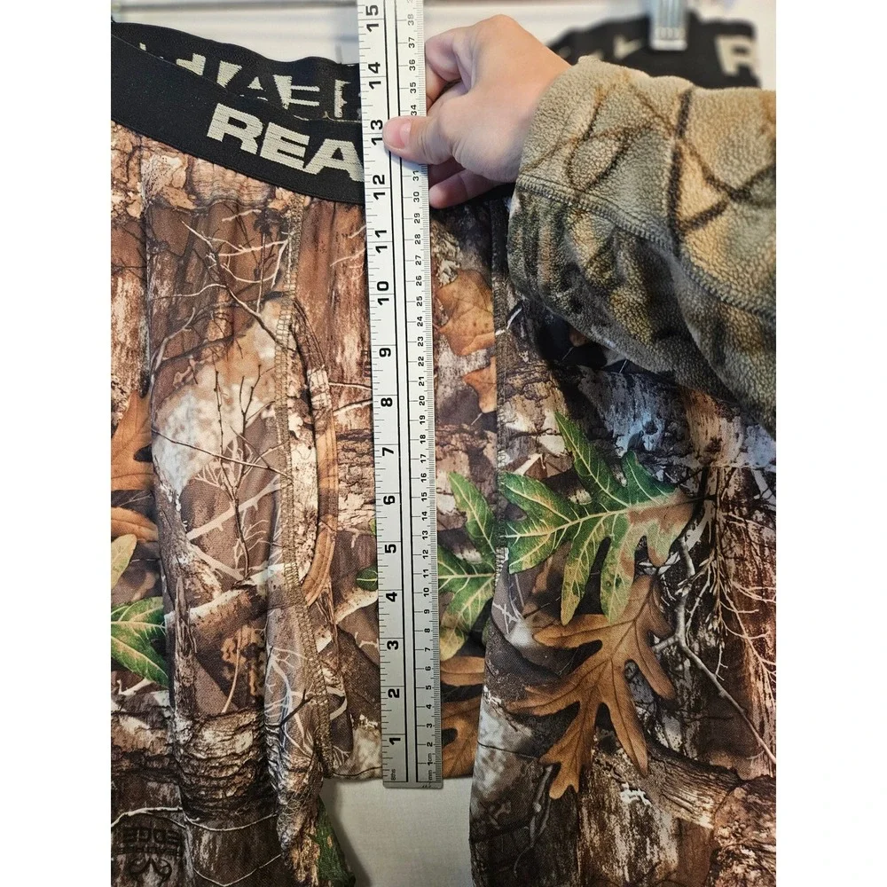 Realtree Edge Camo Base Layer Pants Mens Medium Recycled Polyester Leggings